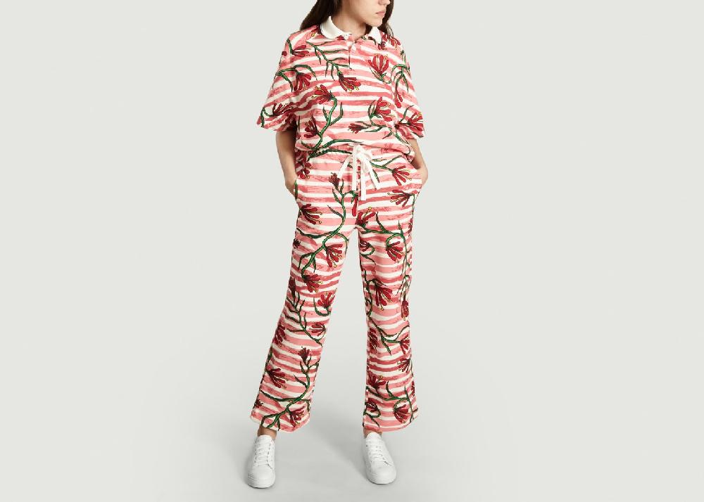 L'exception Pantalon Jersey Imprimé Petit Bateau X Duo Botter Rose Petit Bateau