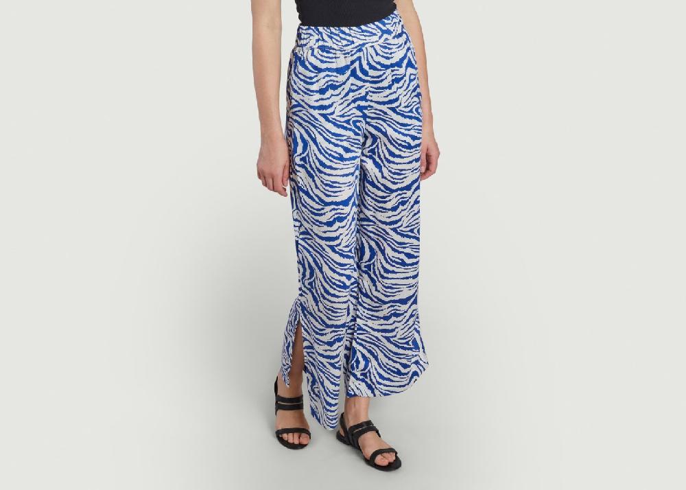 L'exception Pantalon Koster Zebra Bleu Dedicated Brand