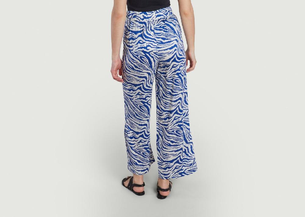 L'exception Pantalon Koster Zebra Bleu Dedicated Brand
