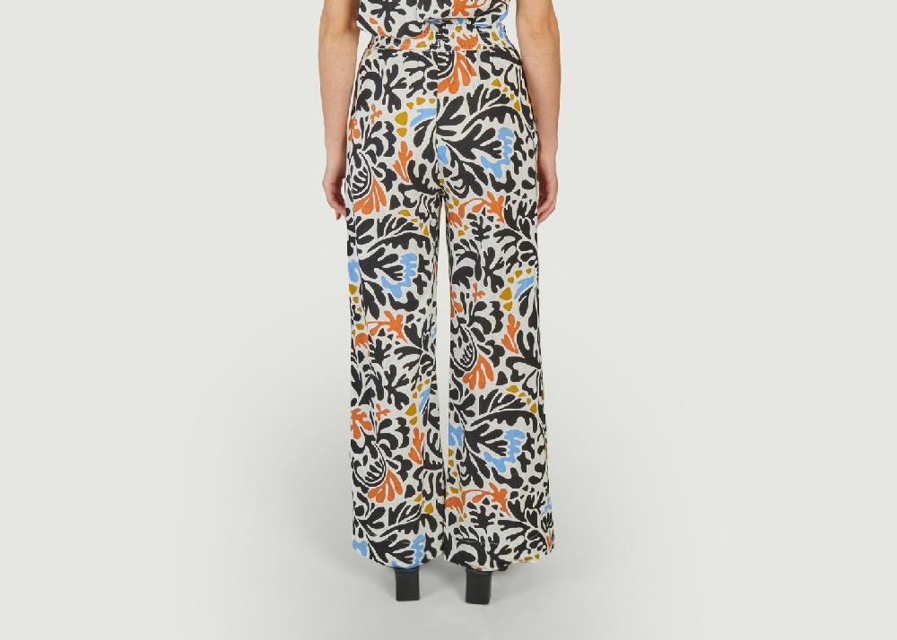 L'exception Pantalon Large Imprimé Fantaisie Jahel Imprimé Suncoo