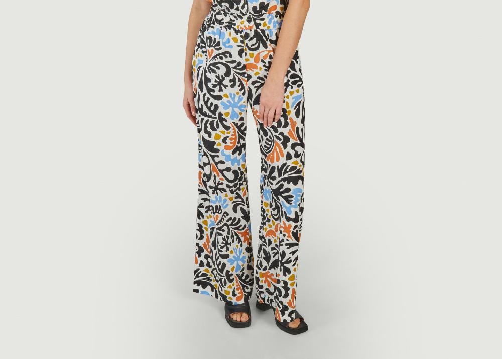 l'exception Pantalon large imprimé fantaisie Jahel Imprimé Suncoo