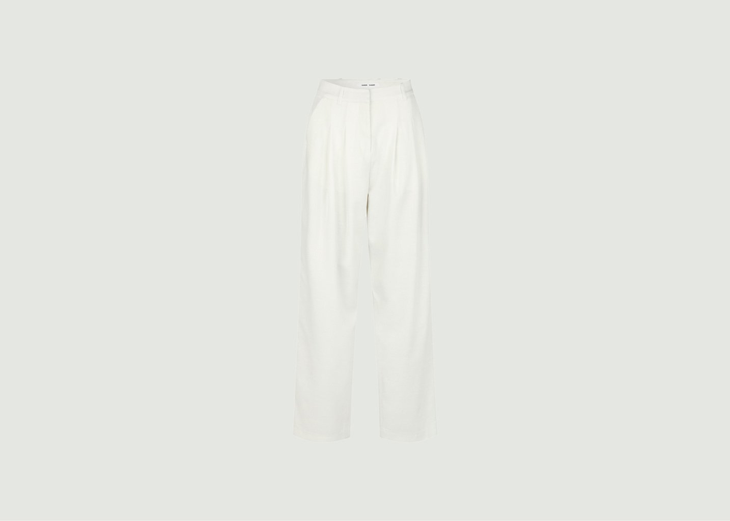 l'exception Pantalon large Luzy Blanc Samsoe & Samsoe