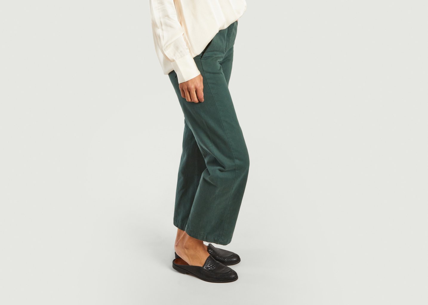 L'exception Pantalon Large Poke Vert Foncé Hartford