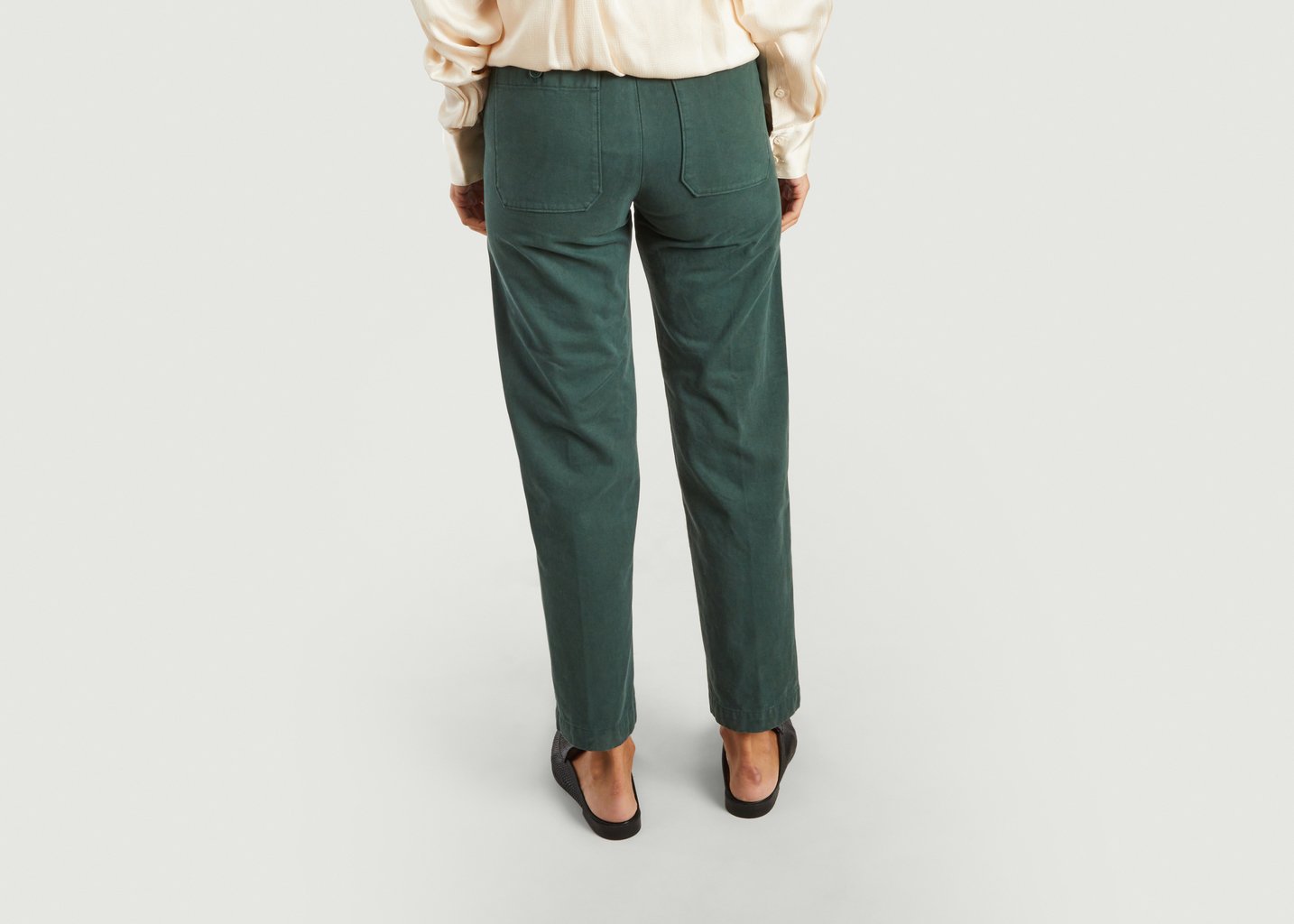 L'exception Pantalon Large Poke Vert Foncé Hartford