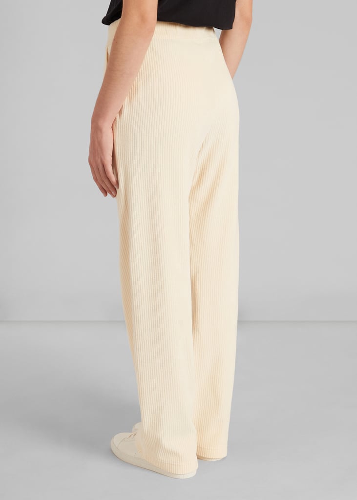 L'exception Pantalon Large Velours Côtelé Crème L'Exception Paris