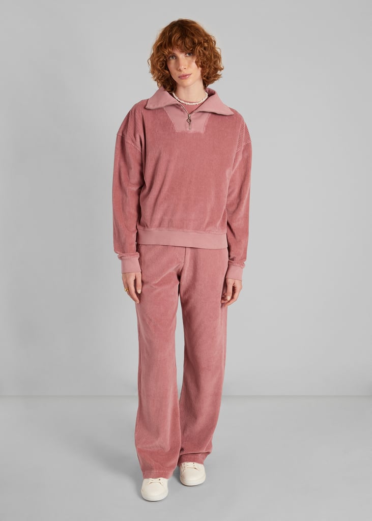 L'exception Pantalon Large Velours Côtelé Rose L'Exception Paris