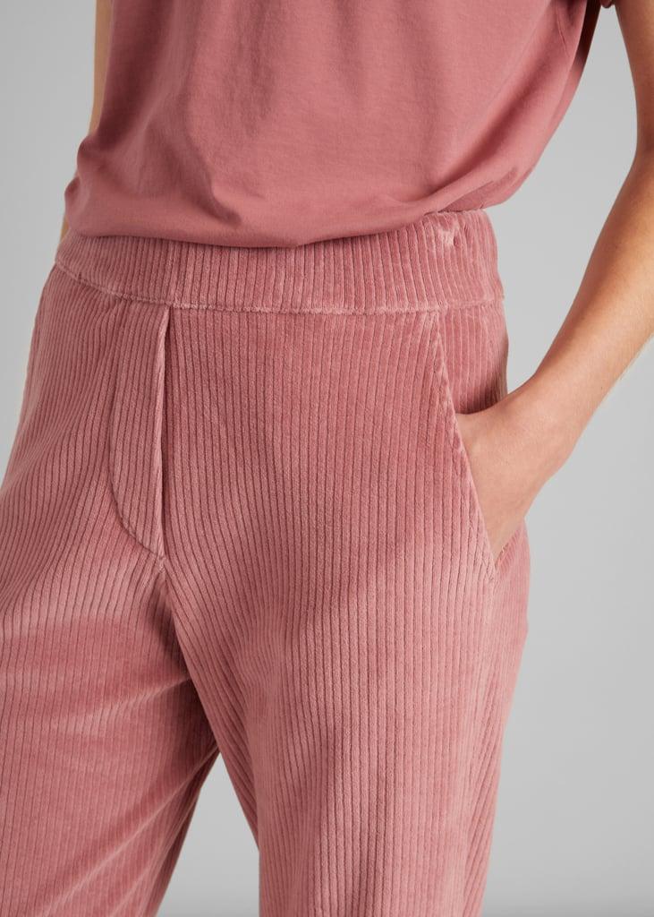 L'exception Pantalon Large Velours Côtelé Rose L'Exception Paris
