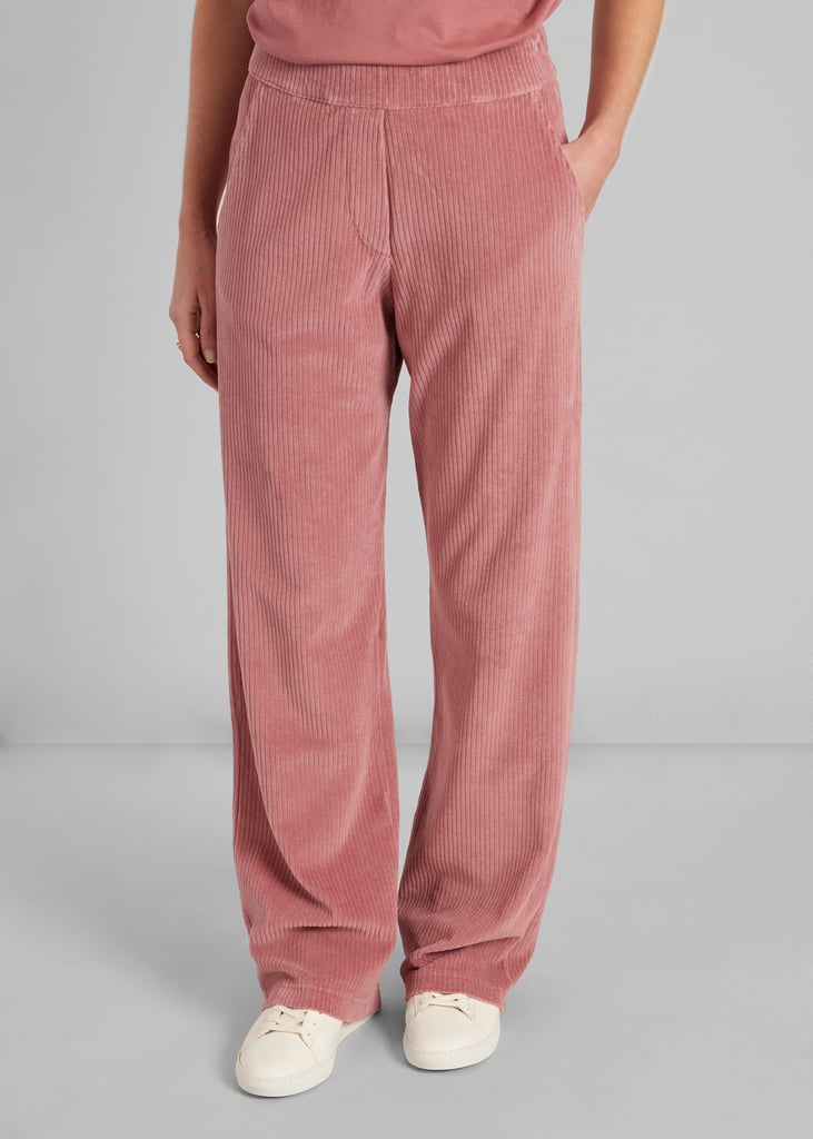 l'exception Pantalon large velours côtelé Rose L'Exception Paris