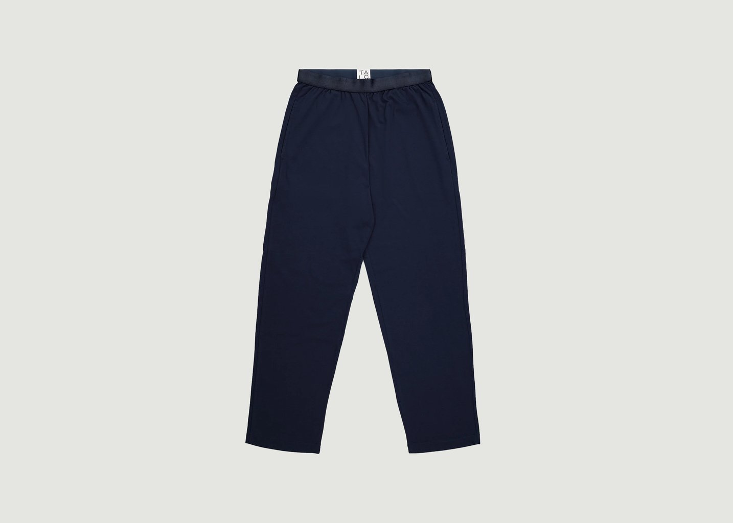 L'exception Pantalon Léger Sade Bleu Marine Talc Paris