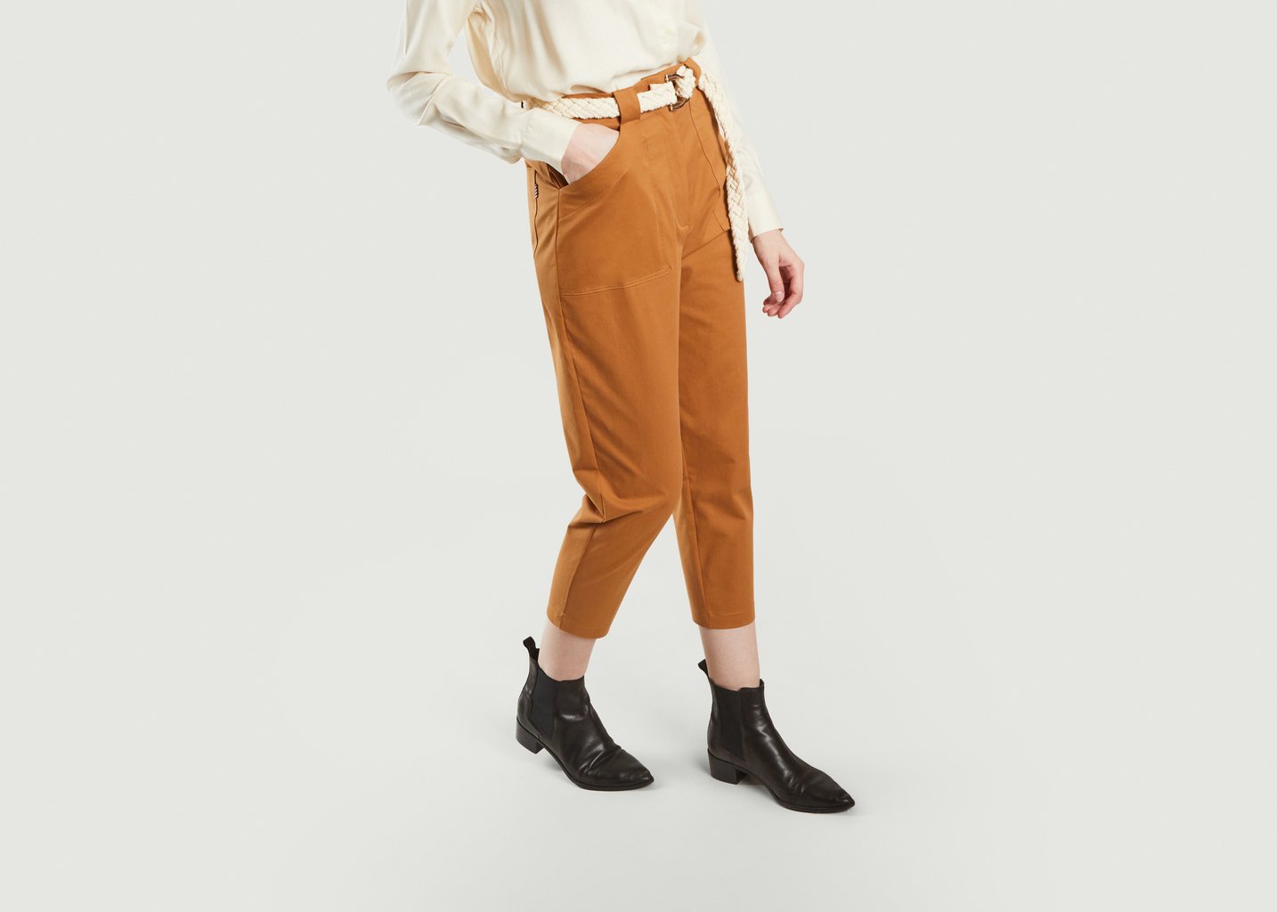 L'exception Pantalon Patrice En Coton Ocre La Petite Française