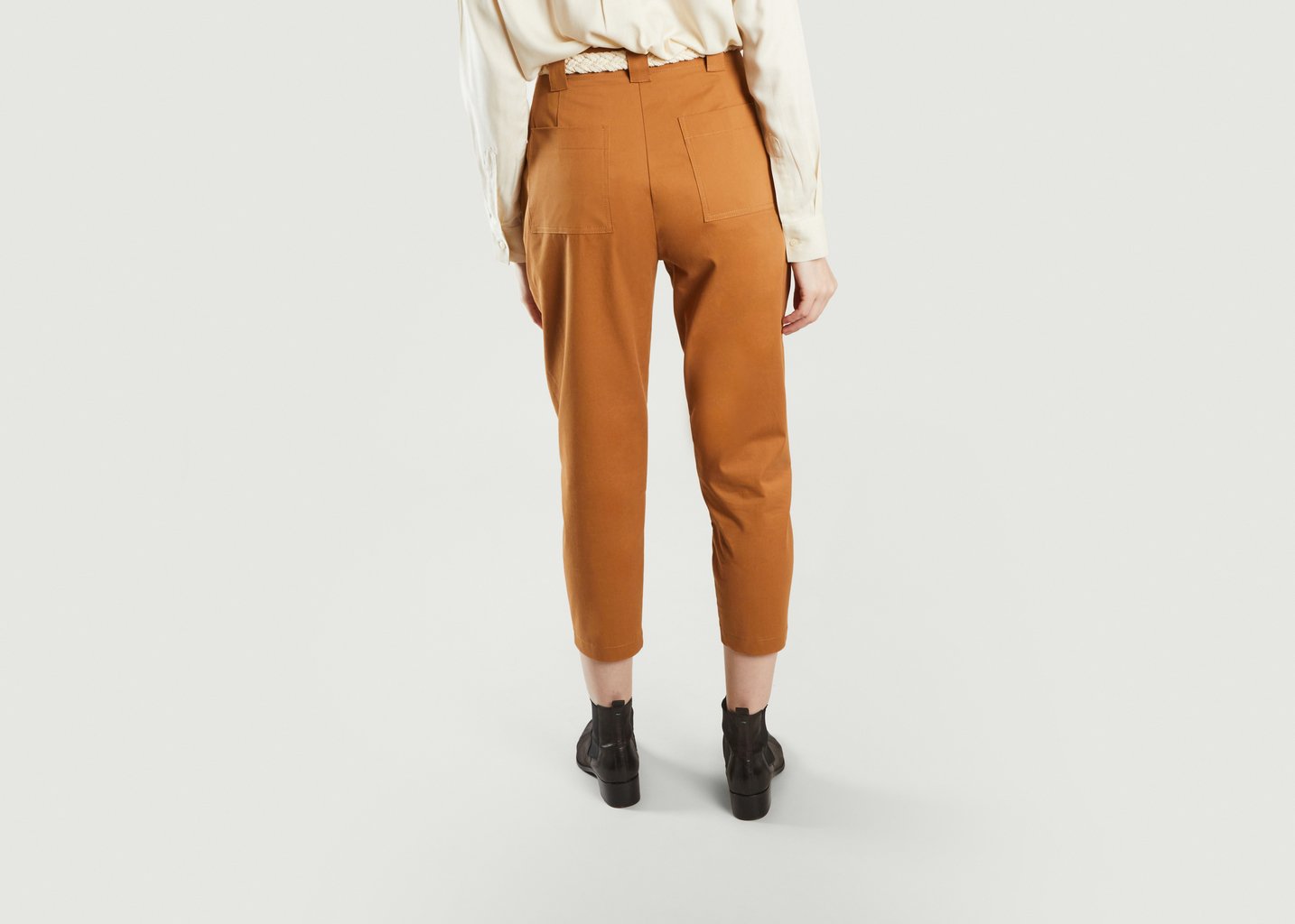 L'exception Pantalon Patrice En Coton Ocre La Petite Française