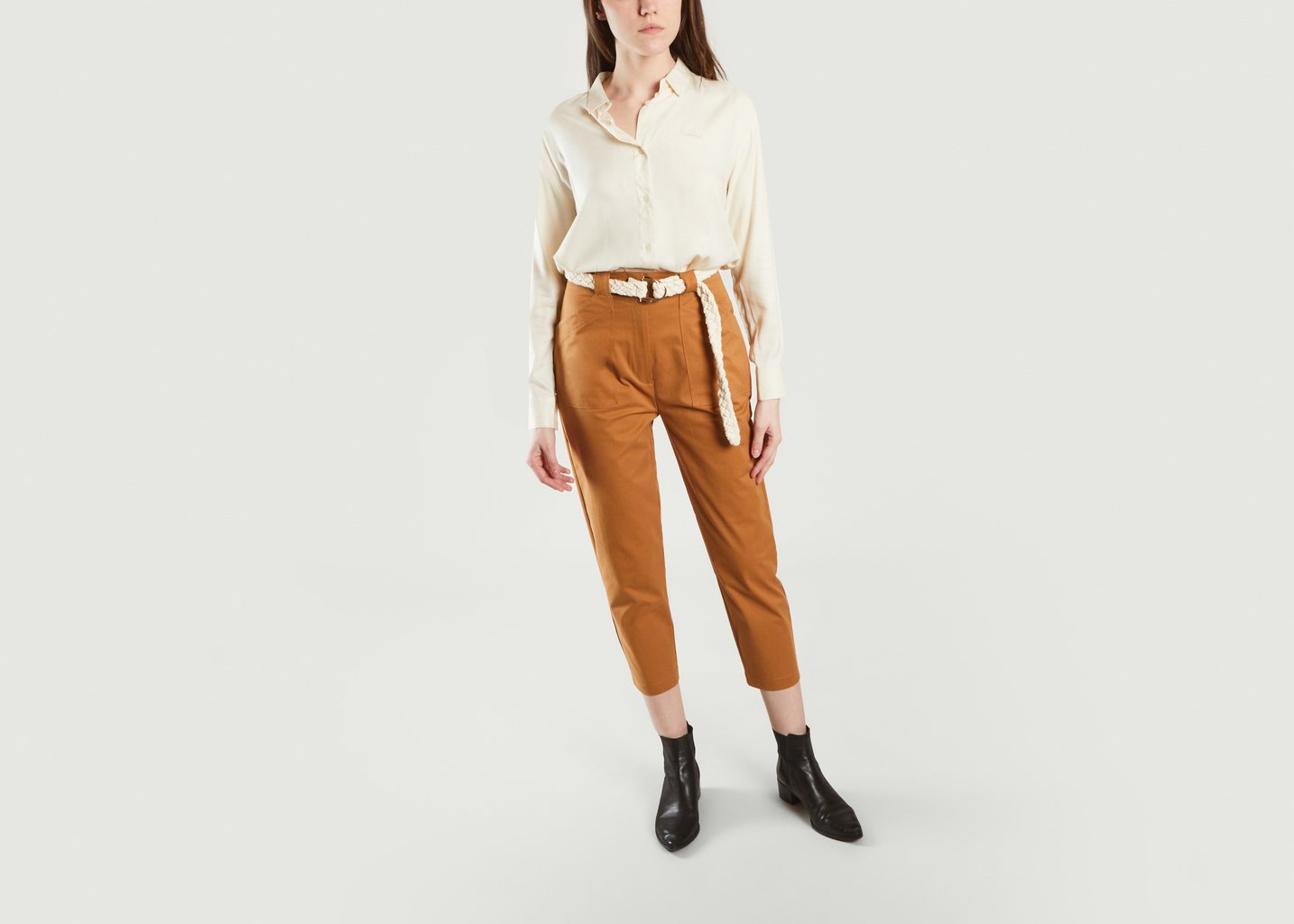 L'exception Pantalon Patrice En Coton Ocre La Petite Française