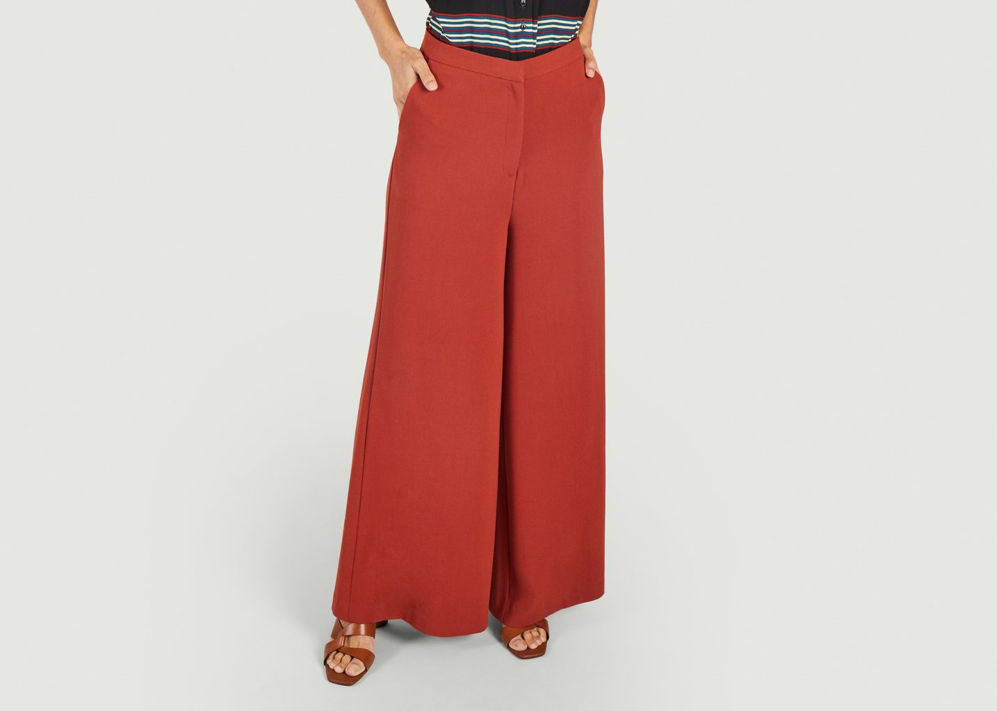 l'exception Pantalon Peppa Woven Crêpe Rouge King Louie