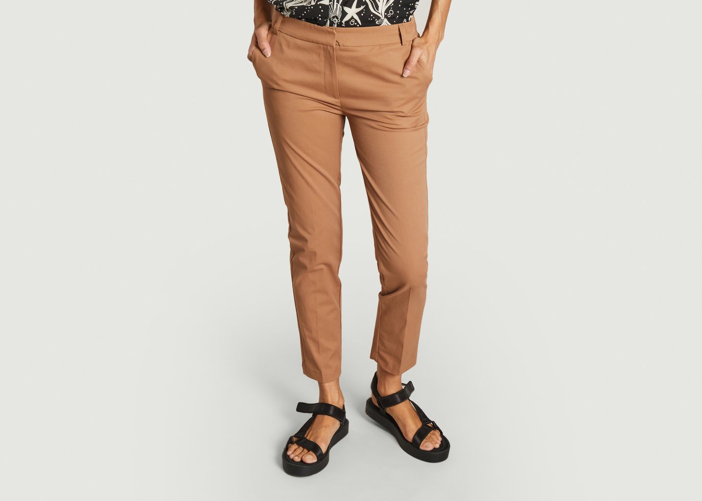 l'exception Pantalon perspicace Marron La Petite Française