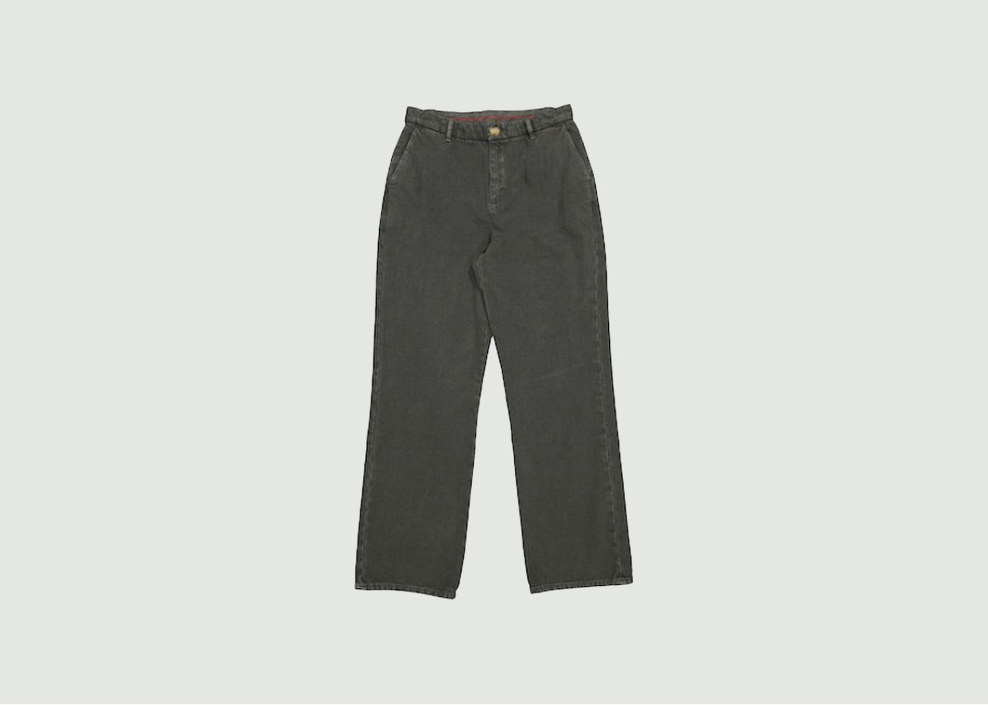 l'exception Pantalon Phil Plain Vert Foncé Leon & Harper