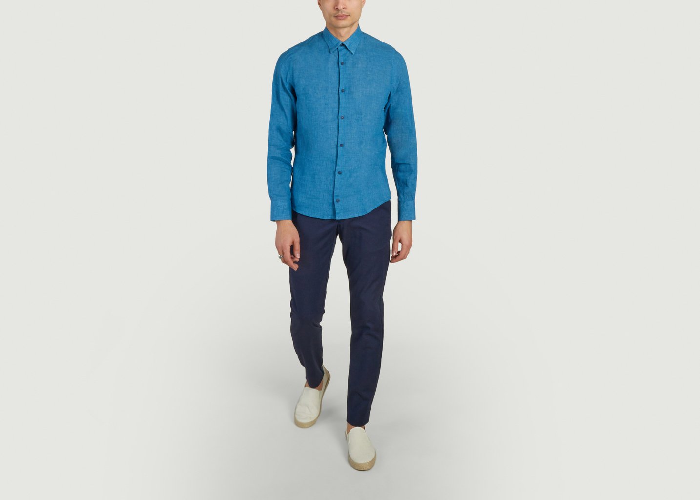 L'exception Pantalon Pleats Bleu Marine JagVi Rive Gauche