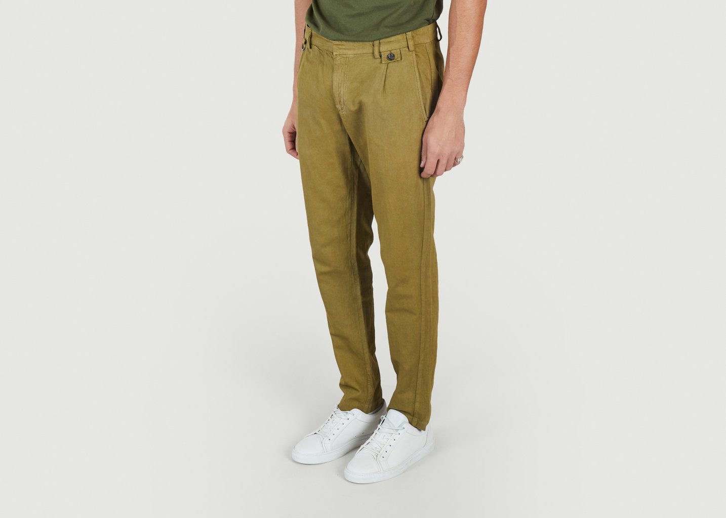 L'exception Pantalon Pleats Khaki JagVi Rive Gauche