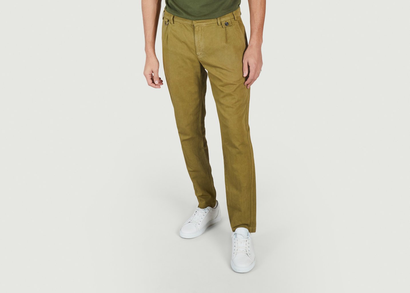 l'exception Pantalon Pleats Khaki JagVi Rive Gauche