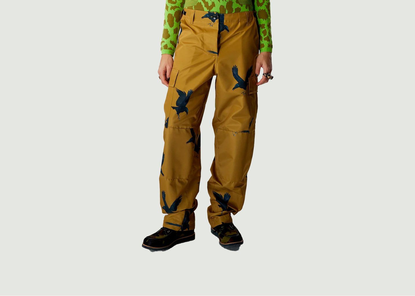 l'exception Pantalon Santino en Moonlight Crows Khaki Heimstone