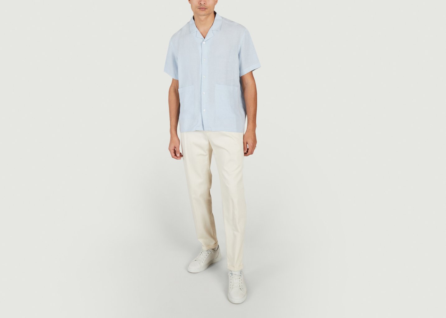 L'exception Pantalon Sienna En Coton Upcyclé Ecru Noyoco