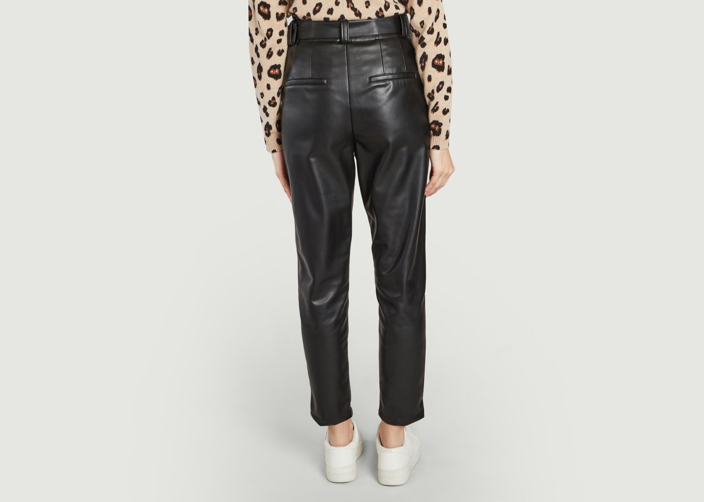 L'exception Pantalon Simili Cuir Ava Rock Noir Reiko