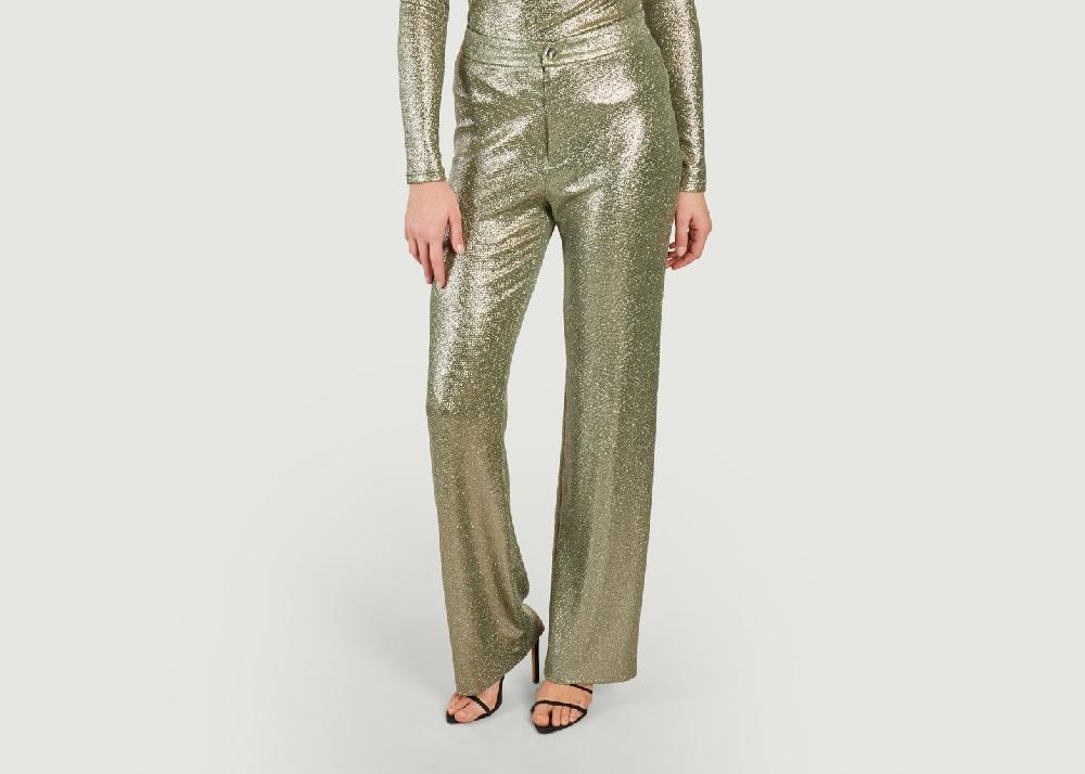 L'exception Pantalon Sirene Duke Aqua Argent Roseanna