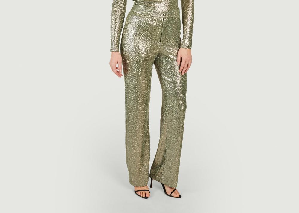 L'exception Pantalon Sirene Duke Aqua Argent Roseanna