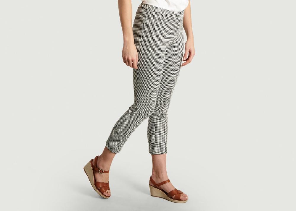 L'exception Pantalon Skinny 7/8e Pied De Poule Noir Theory