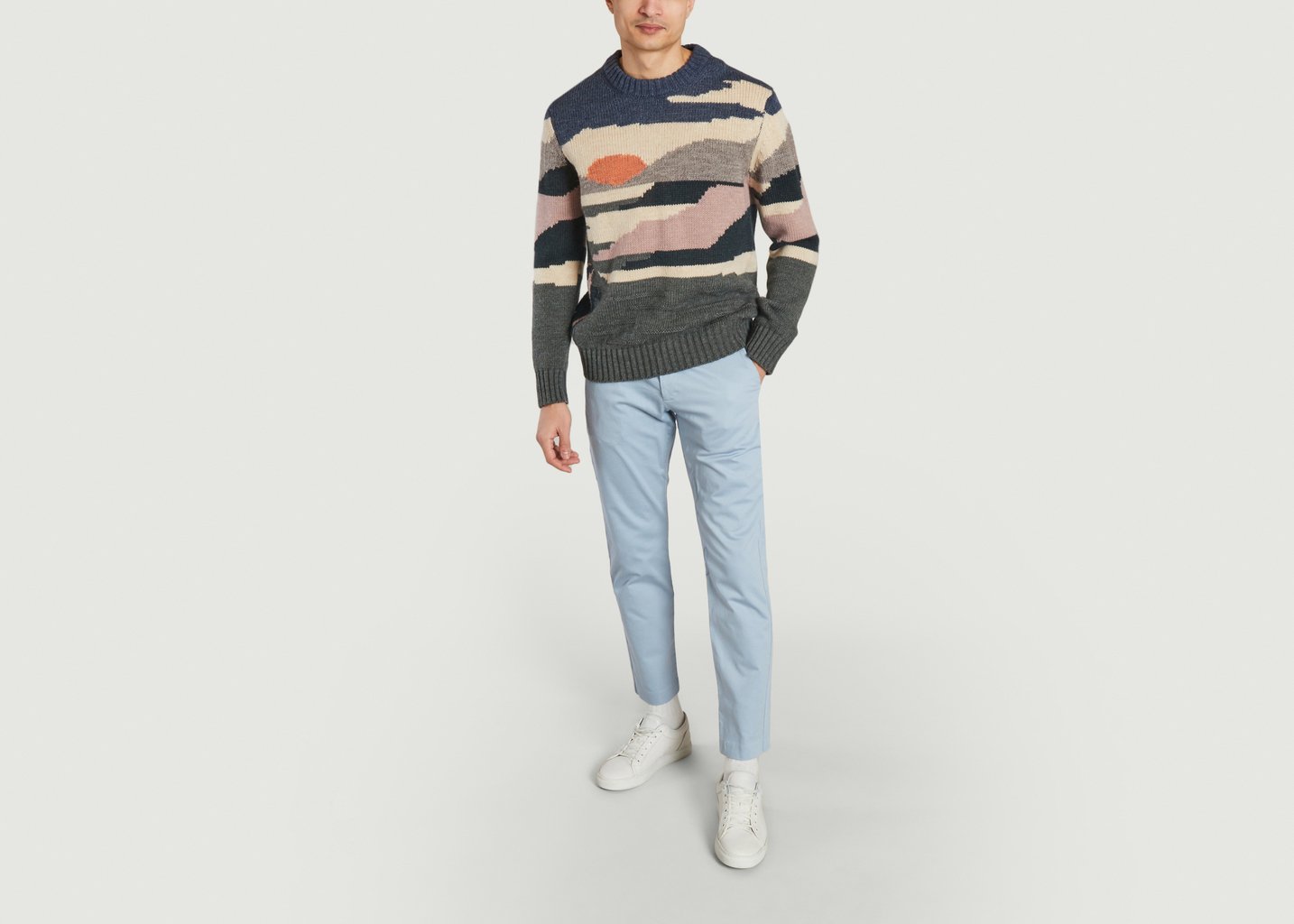 L'exception Pantalon Theo 1420 Bleu No Nationality 07