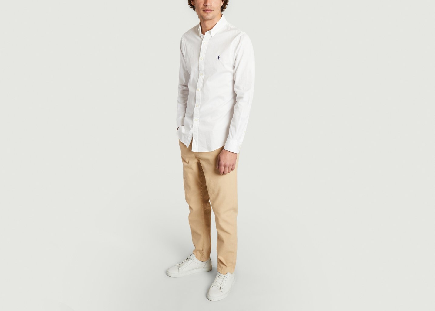L'exception Pantalon Tim Beige Knowledge Cotton Apparel