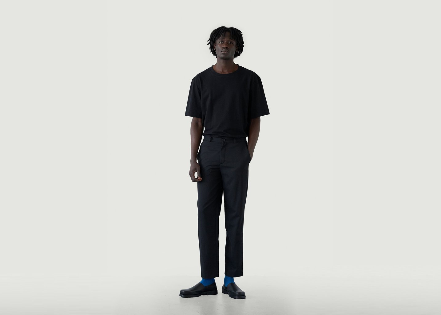 L'exception Pantalon Tropical En Laine Noir Walkers Appeal