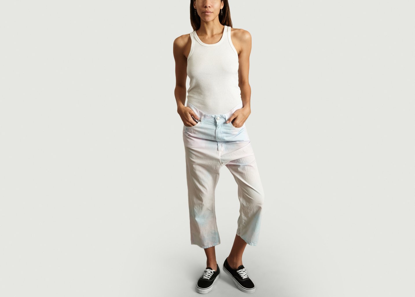 L'exception Pantalon Tye & Dye Multicolore MM6 Maison Margiela