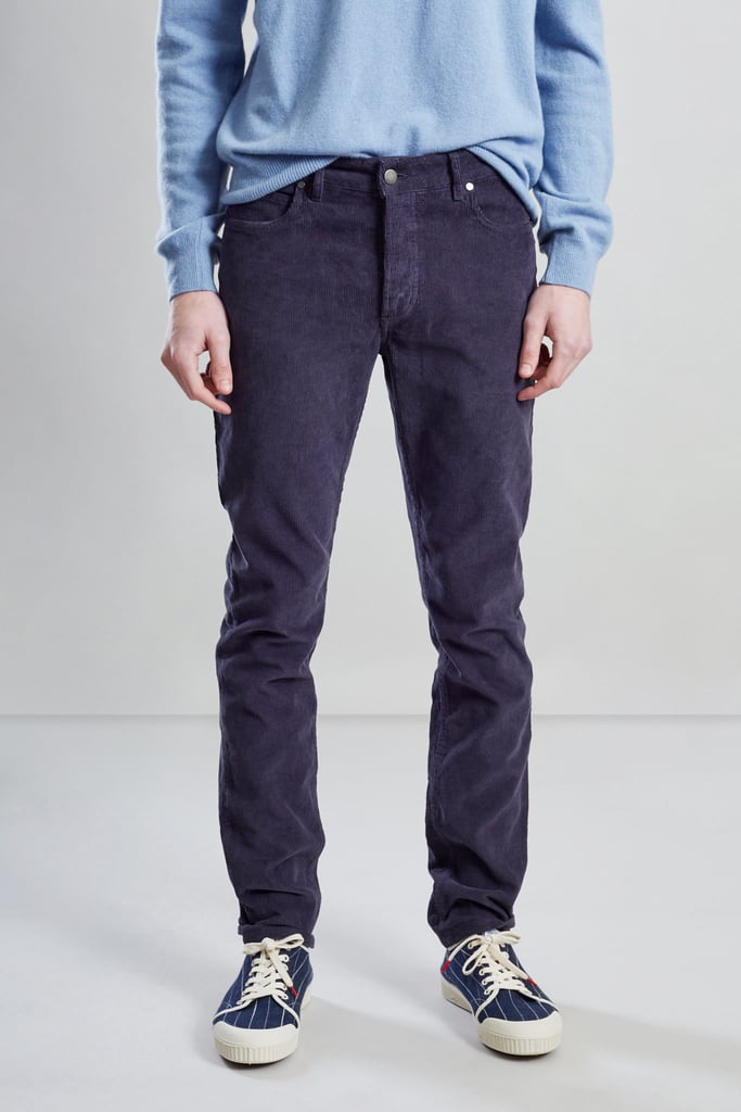 L'exception Pantalon Velours Côtelé Bleu Marine L'Exception Paris