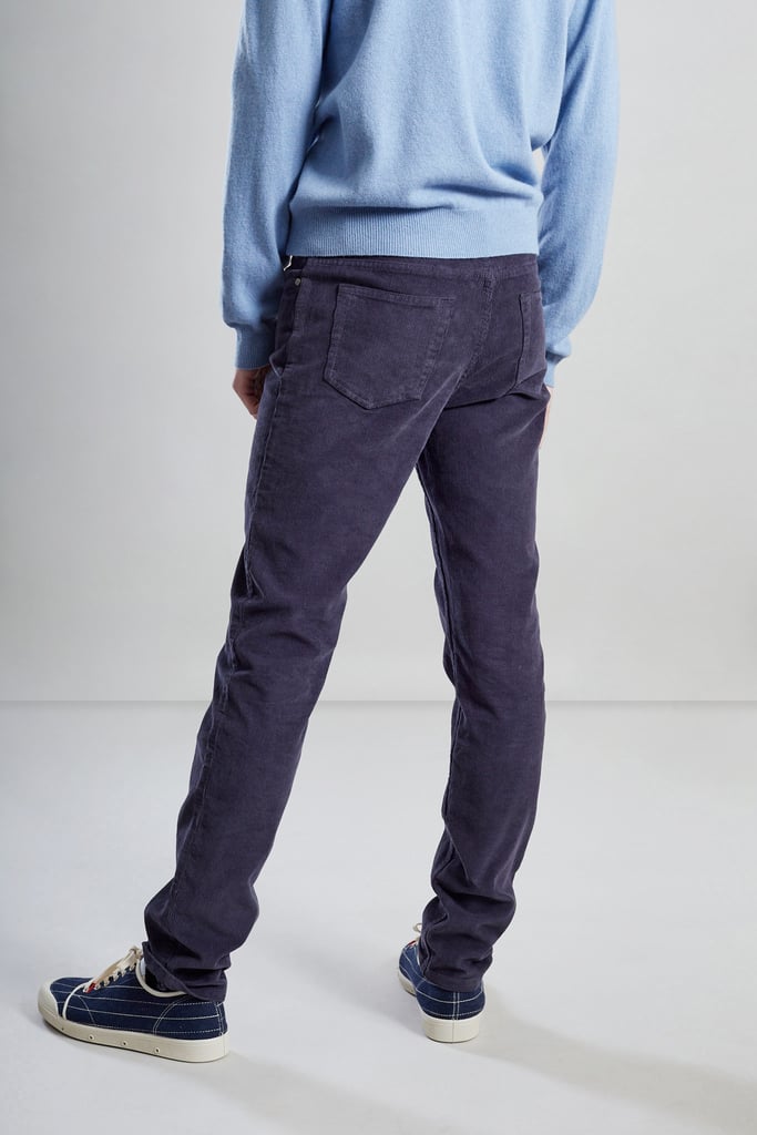 L'exception Pantalon Velours Côtelé Bleu Marine L'Exception Paris