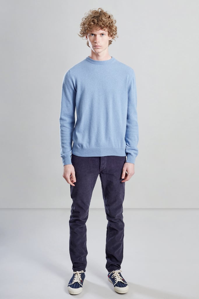 L'exception Pantalon Velours Côtelé Bleu Marine L'Exception Paris