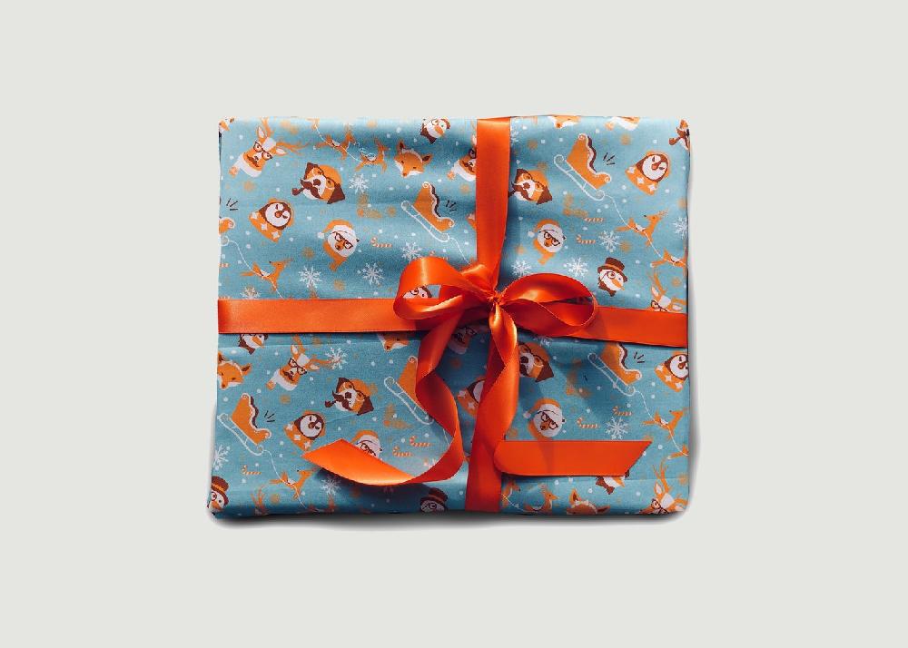 l'exception Papier cadeau réutilisable Cluedo Vert Sapin Carédeau