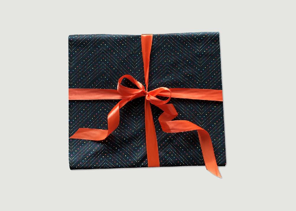 l'exception Papier cadeau réutilisable Fêtards L Vert Foncé Carédeau