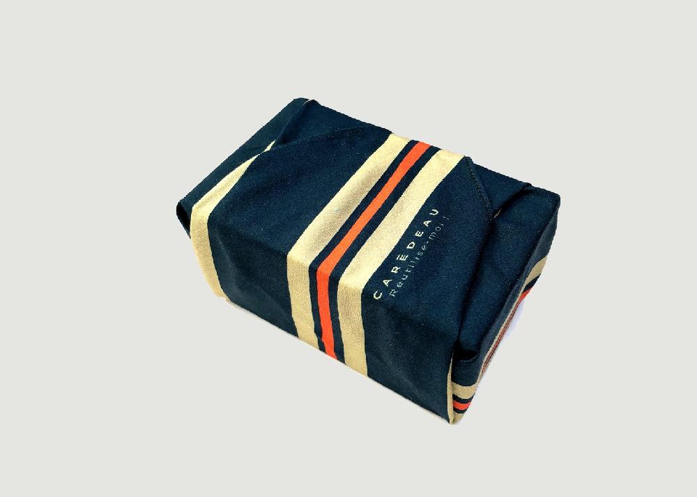 l'exception Papier cadeau réutilisable La Royaltine S Bleu canard Carédeau