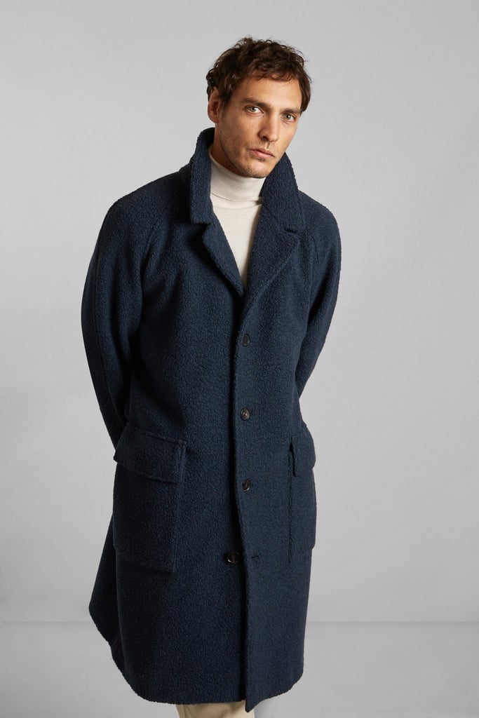 L'exception Pardessus Oversize Bouclette Fabriqué En France Cobalt L'Exception Paris