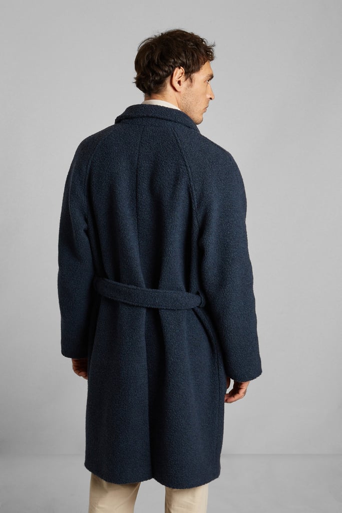 L'exception Pardessus Oversize Bouclette Fabriqué En France Cobalt L'Exception Paris