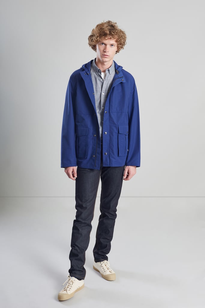 L'exception Parka Déperlante Tissu Japonais Bleu L'Exception Paris