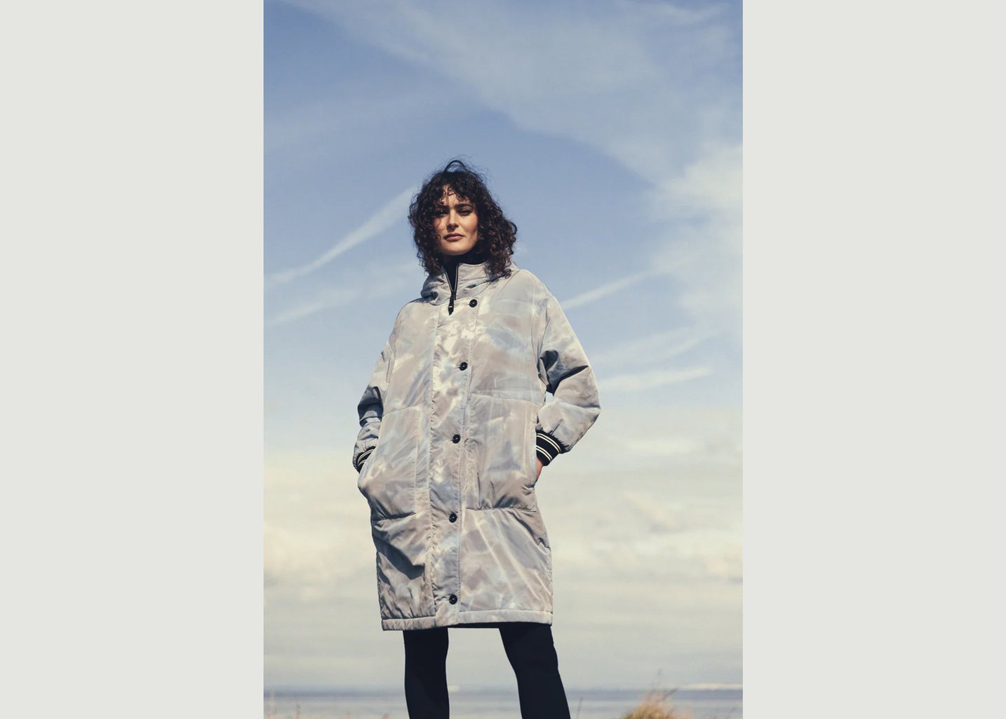 L'exception Parka Oversize Maritime Bleu Maison Lener