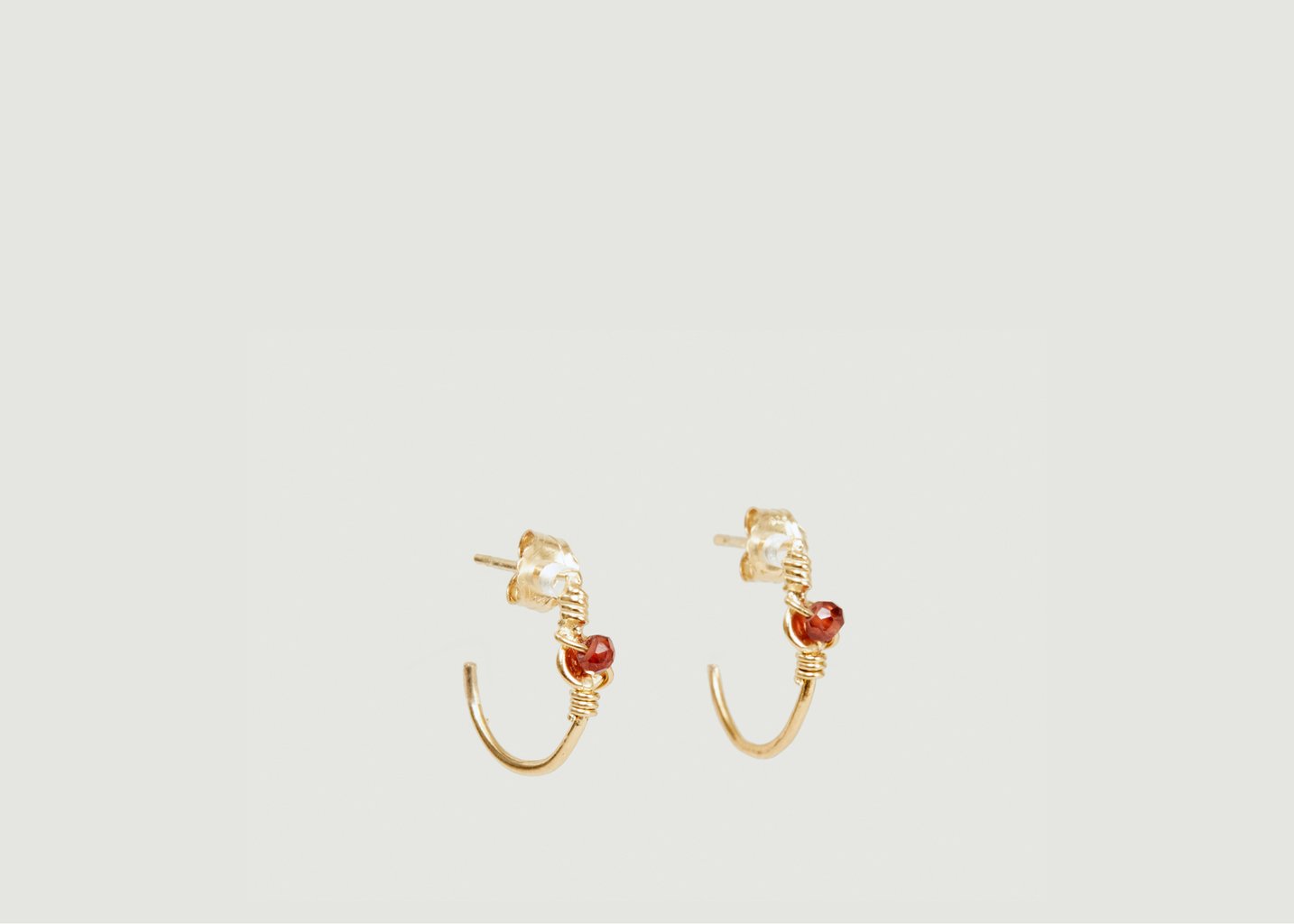 l'exception Petites boucles d'oreilles créoles et perle de Tia Vermeil Monsieur
