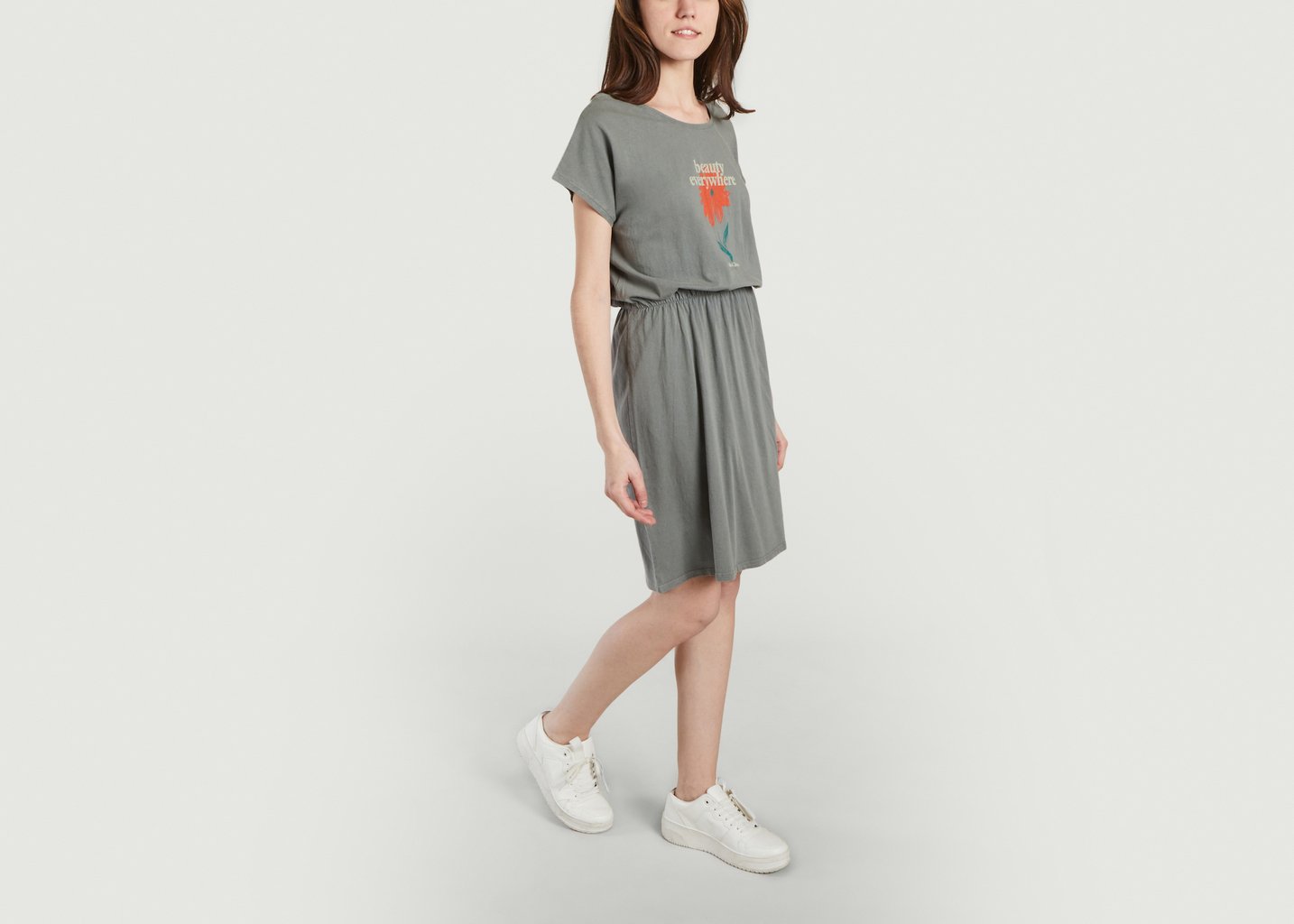L'exception Petunia Jersey Dress Anthracite Bobo Choses