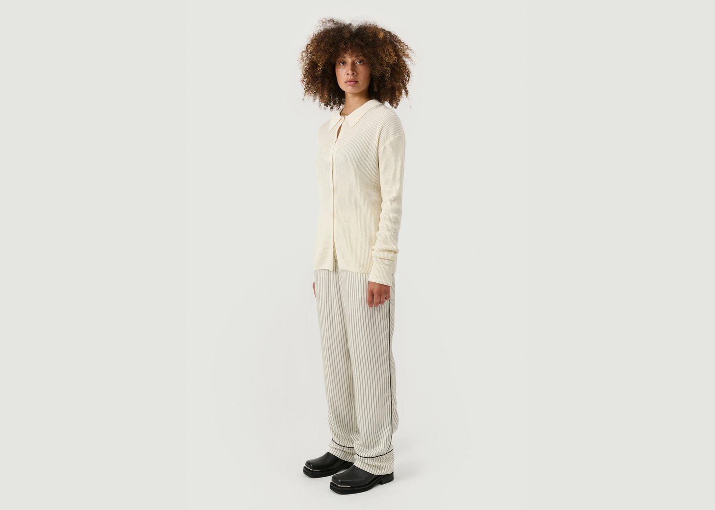 L'exception Polo à Manches Longues Paul Ecru Soulland