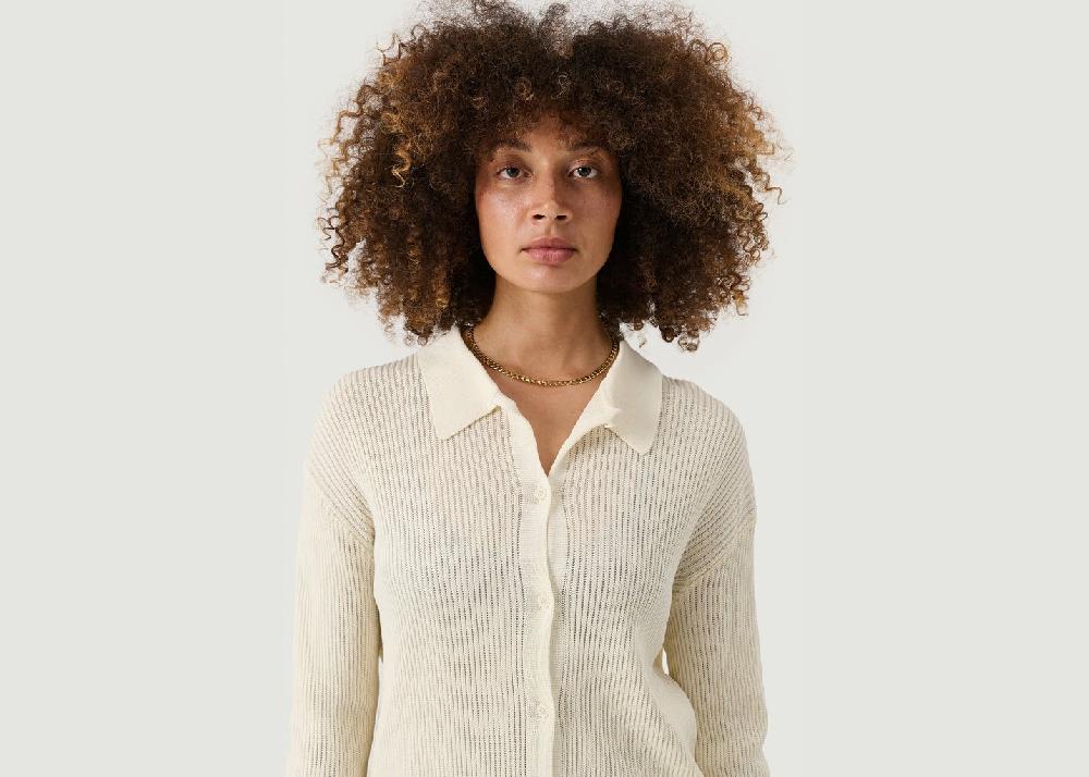 L'exception Polo à Manches Longues Paul Ecru Soulland