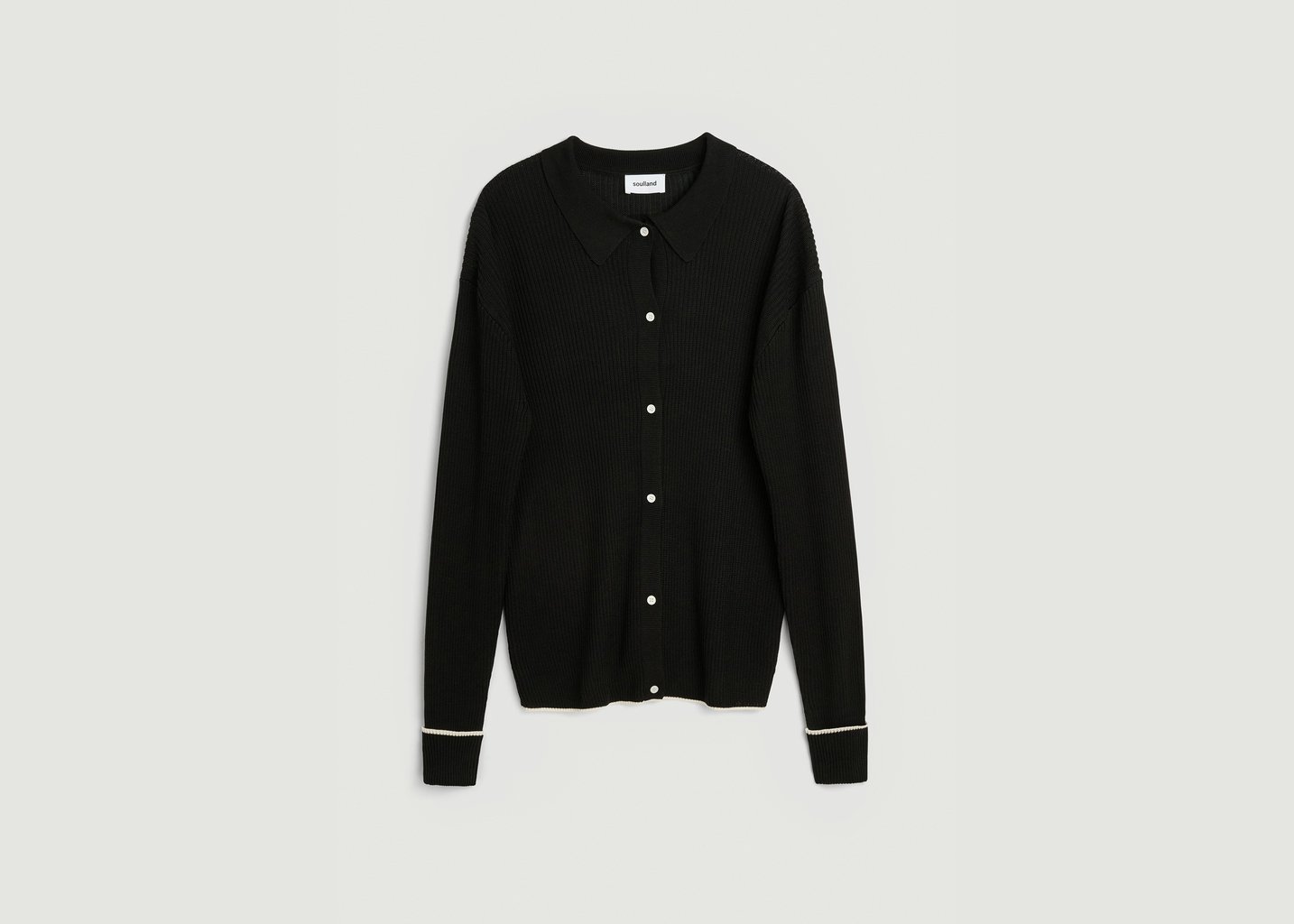 l'exception Polo à Manches Longues Paul Noir soulland