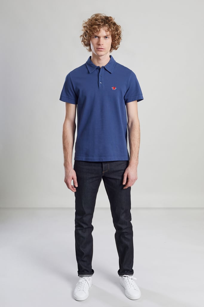 L'exception Polo Brodé Oiseaux Bleu Marine L'Exception Paris