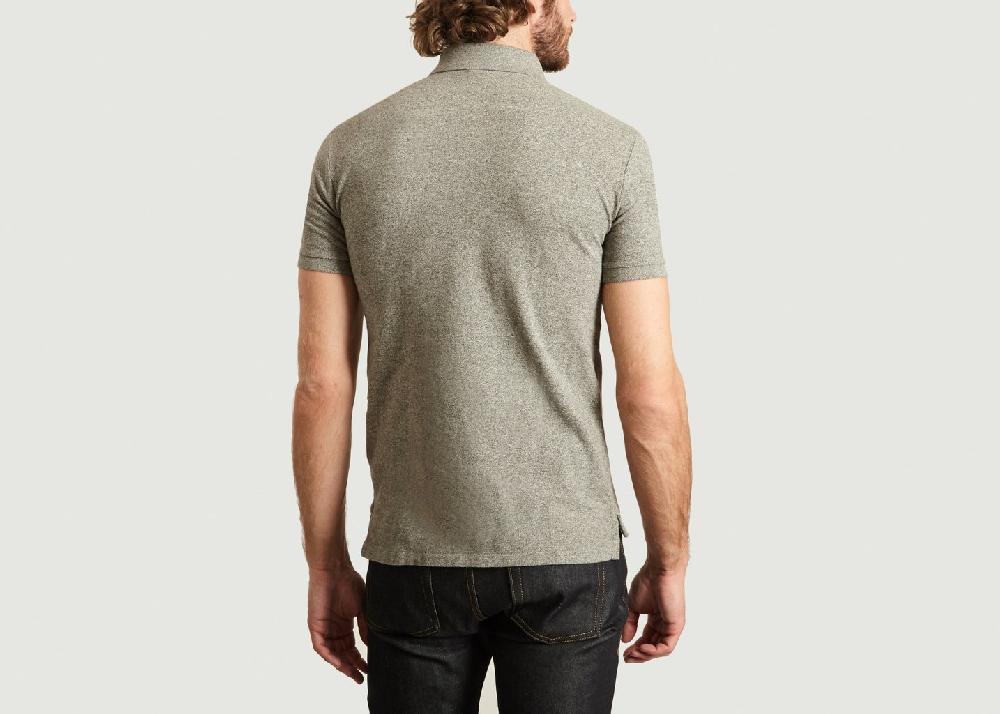 L'exception Polo Cintré En Coton Piqué Gris Polo Ralph Lauren