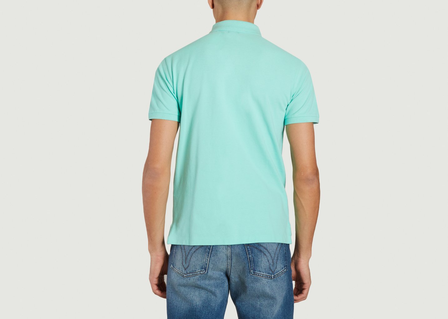 L'exception Polo Cintré En Coton Vert Polo Ralph Lauren